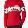 Pullover mit halbem Rollkragen und Cortina-Schriftzug