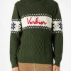 Pullover mit halbem Rollkragen und Verbier-Schriftzug