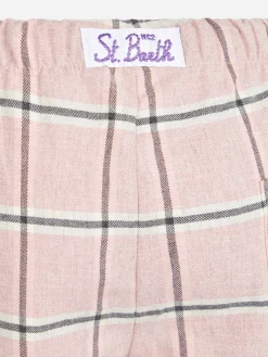 Pyjamahose für Kinder mit Tartan-Print