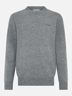 Regent Pullover aus Lambswool in Melange-Grau für Herren
