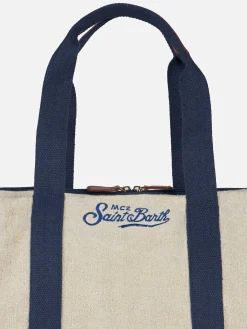 Reisetasche Jetleg aus natürlichem Leinen