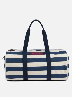 Reisetasche mit blauen Streifen