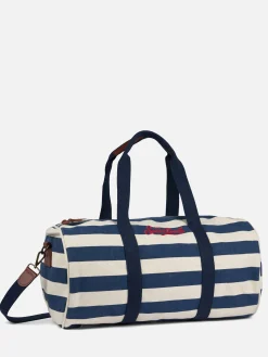 Reisetasche mit blauen Streifen