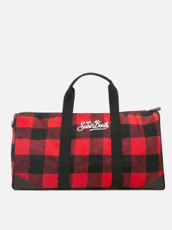 Reisetasche mit Schottenmuster