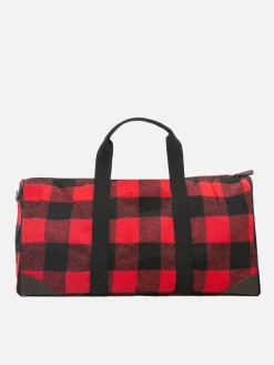 Reisetasche mit Schottenmuster