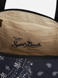 Reisetasche mit schwarzem Bandana-Aufdruck