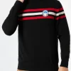 Rollkragenpullover aus Kaschmirmischung mit Aufnäher