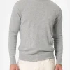 Rollkragenpullover Bond aus graumeliertem Kaschmir-Mix für Herren