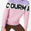 Rollkragenpullover für Damen mit Courma-Schriftzug