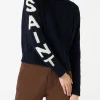 Rollkragenpullover mit Zopfmuster von Saint Barth