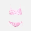Rosa Bandana-Bralette-Bikini für Mädchen von Jaiden