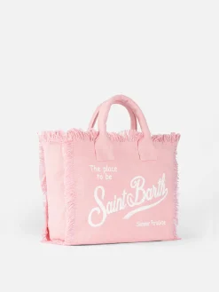 Rosa Colette-Handtasche aus Baumwollcanvas