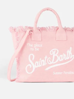 Rosa Colette-Handtasche aus Baumwollcanvas