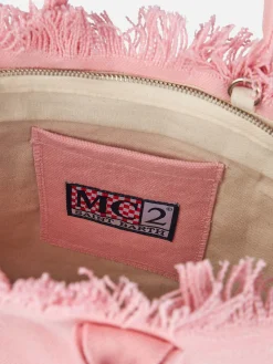 Rosa Colette-Handtasche aus Baumwollcanvas