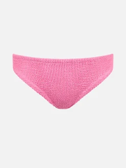 Rosa Crinkle-Badeshorts Madame mit Schleife für Mädchen