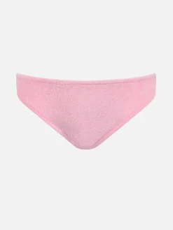 Rosa Frottee-Badeshorts Madame mit Schleife für Mädchen