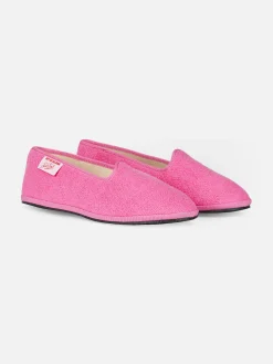 Rosa Frottee-Slipper für Damen | MY CHALOM SPECIAL EDITION