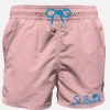 Rosa Herren-Badeshorts mit Tasche