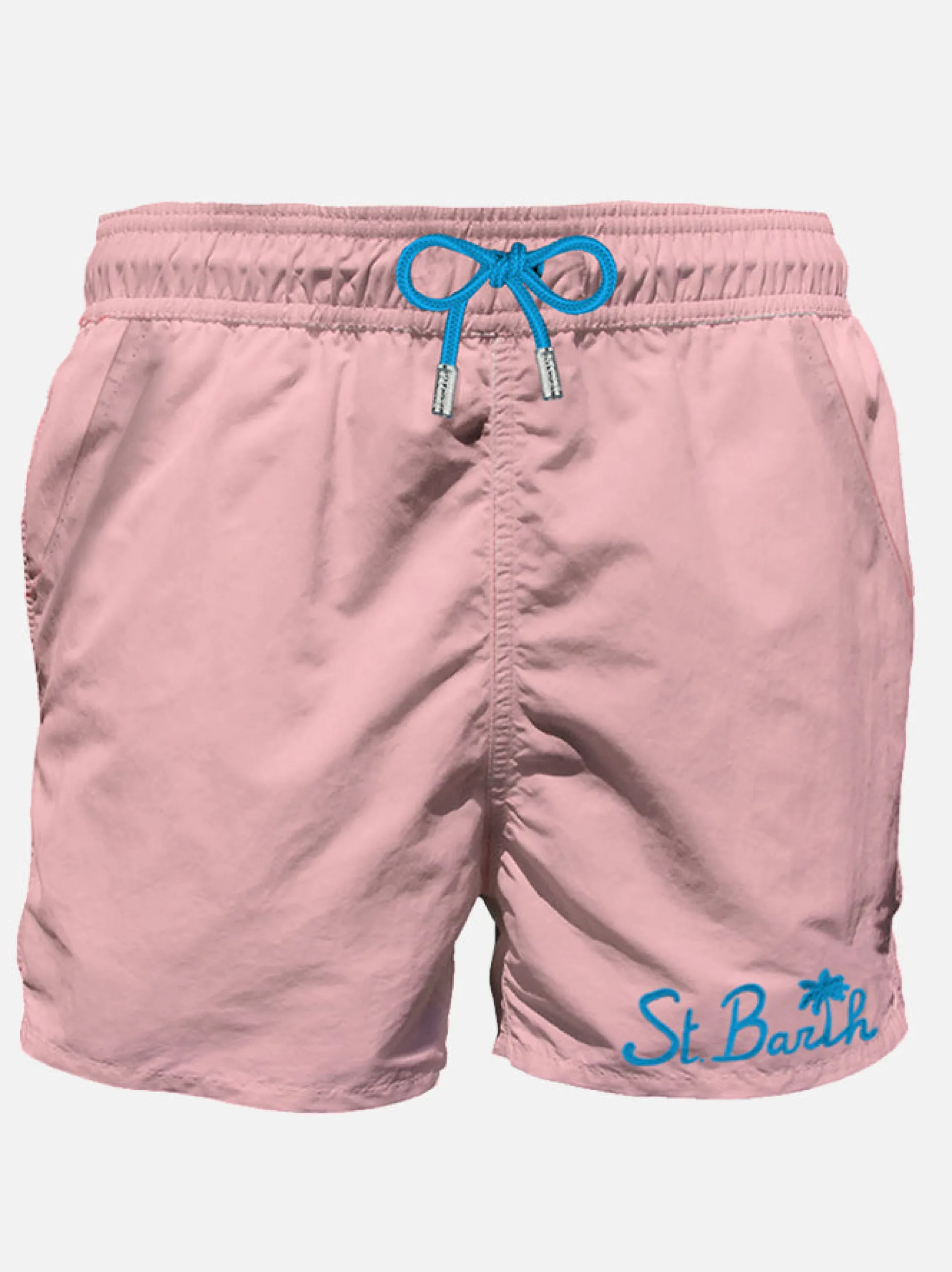 Rosa Herren-Badeshorts mit Tasche