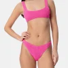 Rosa klassischer Crinkle-Bikini für Damen Naima Elise
