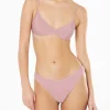Rosa Lurex-Bralette-Bikini