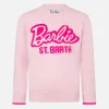 Rosa Pullover für Mädchen mit Rundhalsausschnitt und Barbie-Aufdruck | BARBIE-SONDEREDITION