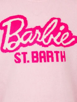 Rosa Pullover für Mädchen mit Rundhalsausschnitt und Barbie-Aufdruck | BARBIE-SONDEREDITION