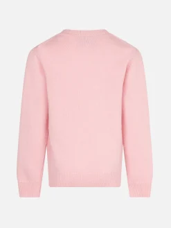 Rosa Pullover für Mädchen mit Rundhalsausschnitt und Pink Panther Ancora Tu? Drucken | DIE PINK PANTHER SONDEREDITION
