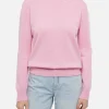 Rosa Pullover Sorbonne aus Kaschmirmischung für Damen