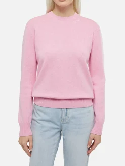 Rosa Pullover Sorbonne aus Kaschmirmischung für Damen