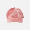 Rosa Samt Ballkappe Baseball mit Strass-Logo