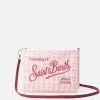 Rosa Tweed-Beutel „Parisienne“ mit Kette