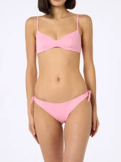 Rosa U-Ausschnitt-Bralette-Bikini für Damen von May Yali