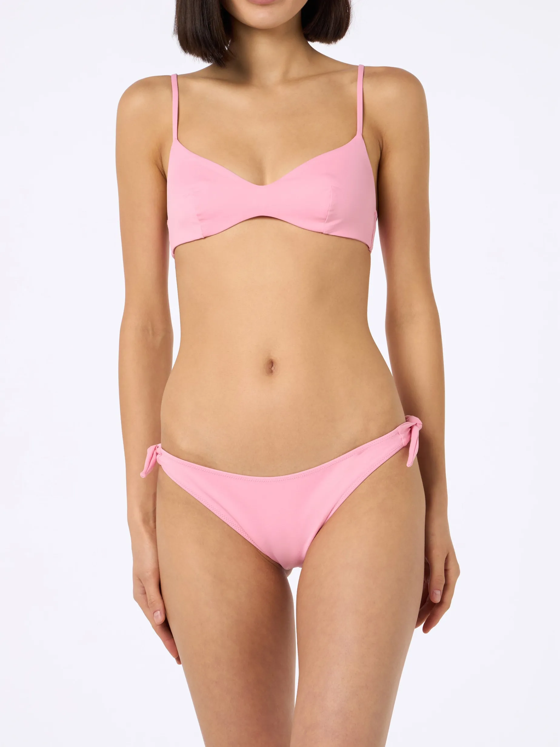 Rosa U-Ausschnitt-Bralette-Bikini für Damen von May Yali