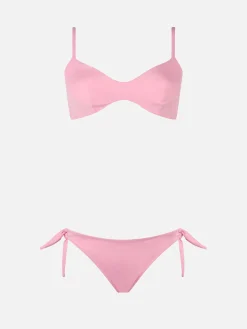 Rosa U-Ausschnitt-Bralette-Bikini für Damen von May Yali