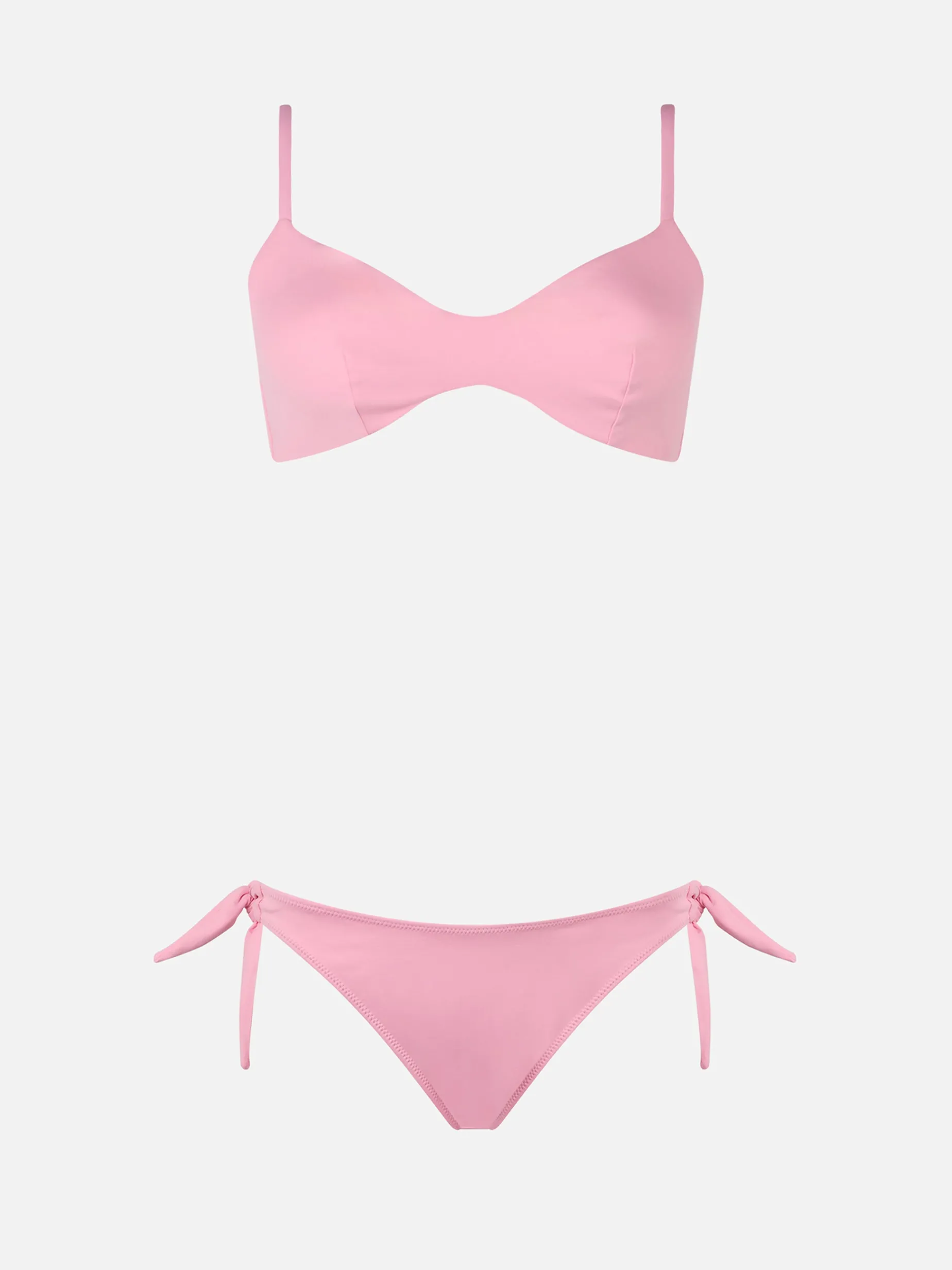 Rosa U-Ausschnitt-Bralette-Bikini für Damen von May Yali
