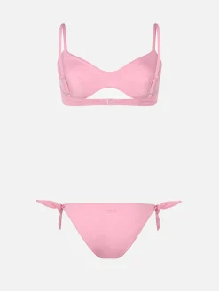Rosa U-Ausschnitt-Bralette-Bikini für Damen von May Yali