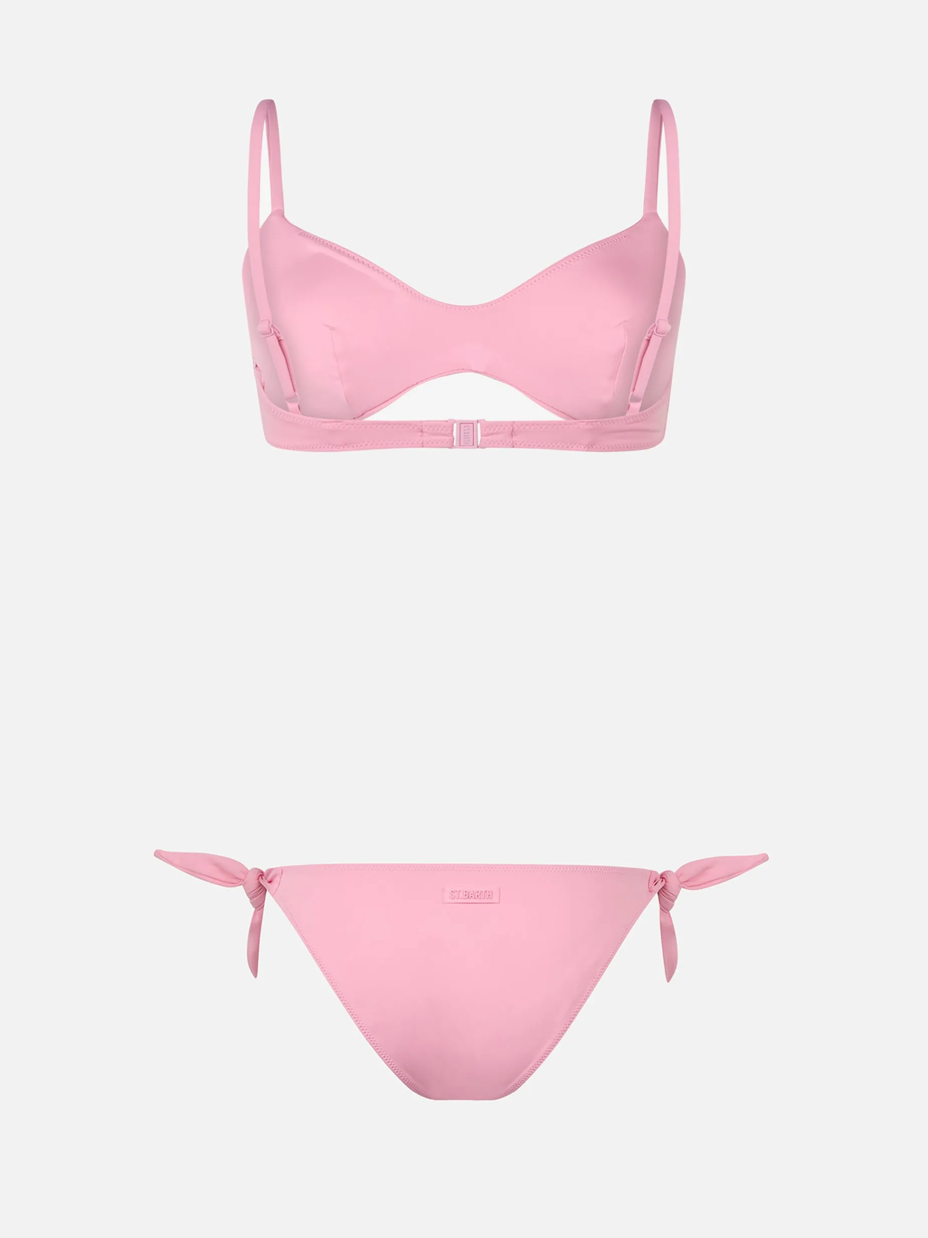 Rosa U-Ausschnitt-Bralette-Bikini für Damen von May Yali