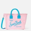 Rosafarbene Colette Sponge Handtasche aus Frottee