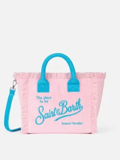 Rosafarbene Colette Sponge Handtasche aus Frottee