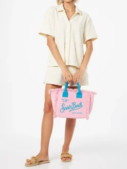 Rosafarbene Colette Sponge Handtasche aus Frottee