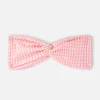 Rosafarbenes Gingham-Haarband für Damen