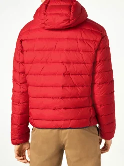 Rote Daunenjacke mit doppeltem Gesicht für Herren