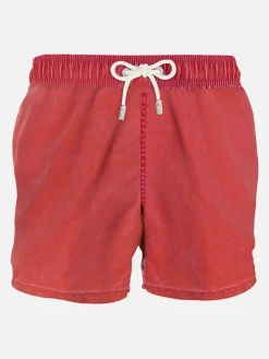 Rote Delavè-Badeshorts für Herren