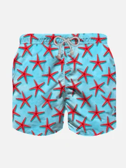 Rote Seastars-Badeshorts für Jungen