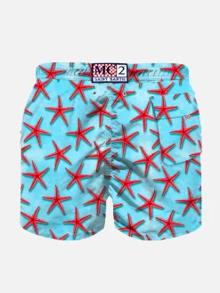 Rote Seastars-Badeshorts für Jungen