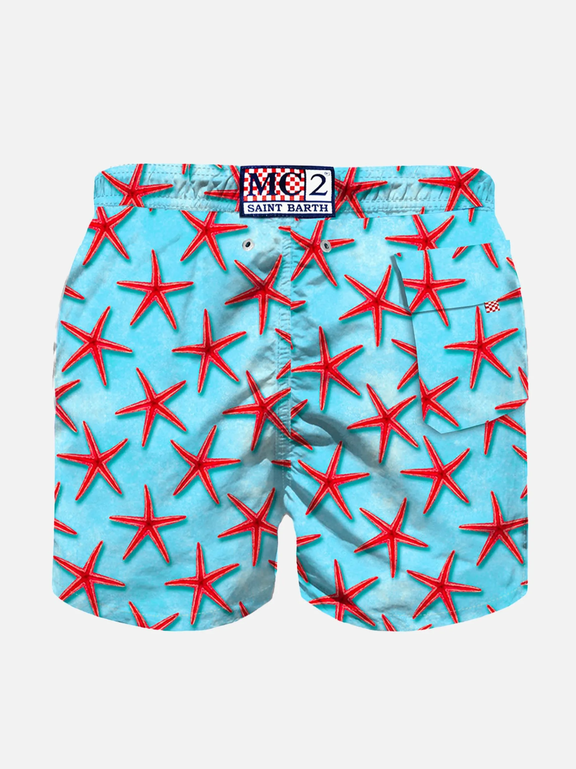 Rote Seastars-Badeshorts für Jungen
