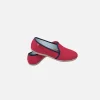Rote und blaue marineblaue Canvas-Schuhe für Herren