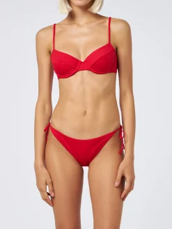 Roter Bügel-Bralette-Bikini für Damen Bea Virgo