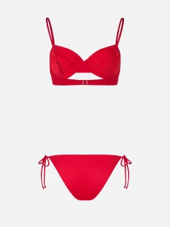 Roter Bügel-Bralette-Bikini für Damen Bea Virgo